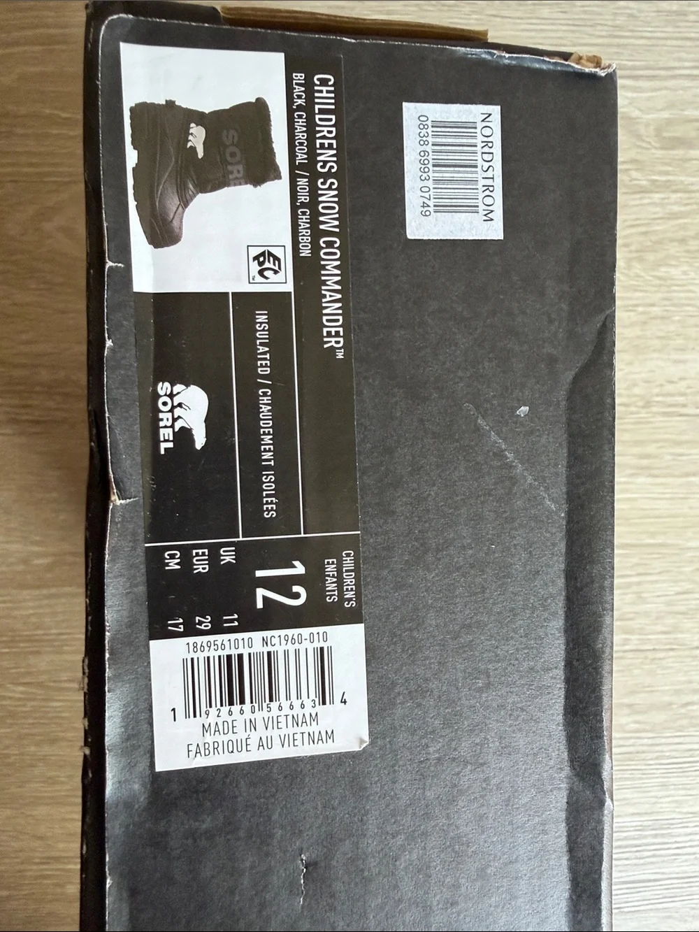 Sorel Kids Black Faux-Fur Trim Snow Boots